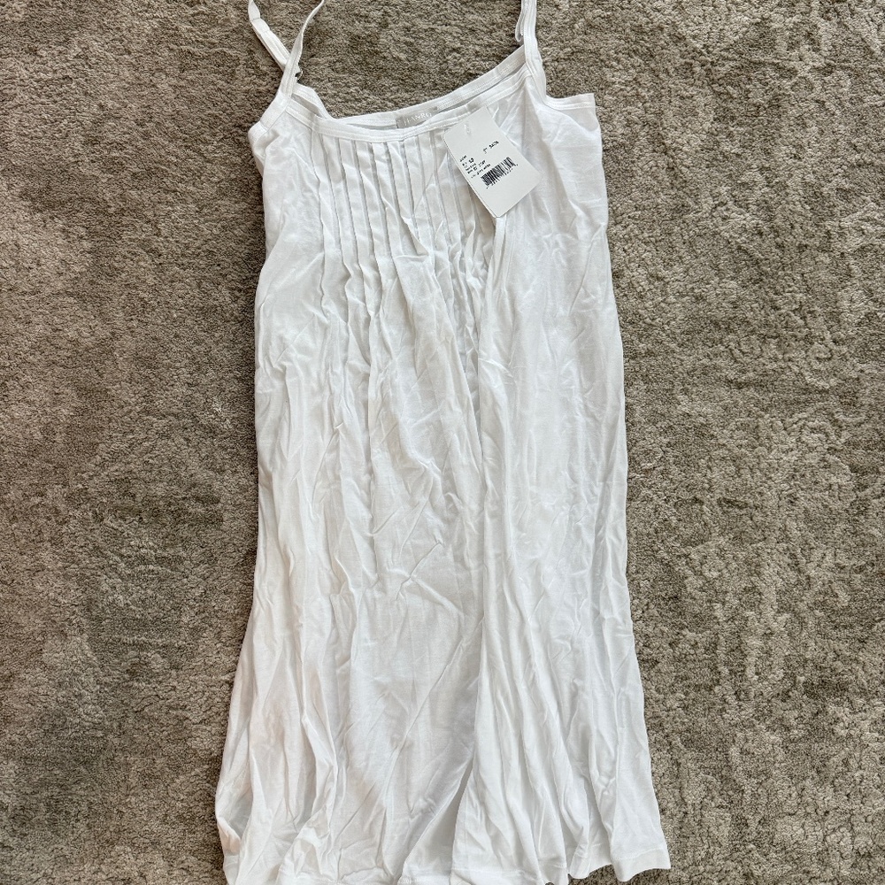 Hanro Juliet Pleated Cotton Babydoll Nightgown NWT